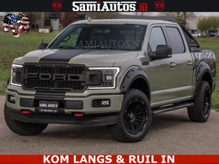 Dodge Ram Pick-Up 2018 - FORD F150 5.0 V8 4X4 | MAT OLIVE GREEN | BIJTELLING VRIJ | ZEER DIK | CAMERA | 3500KG | PANORAMA | LEDER | GO RHINO ROLLBAR | immagine 73