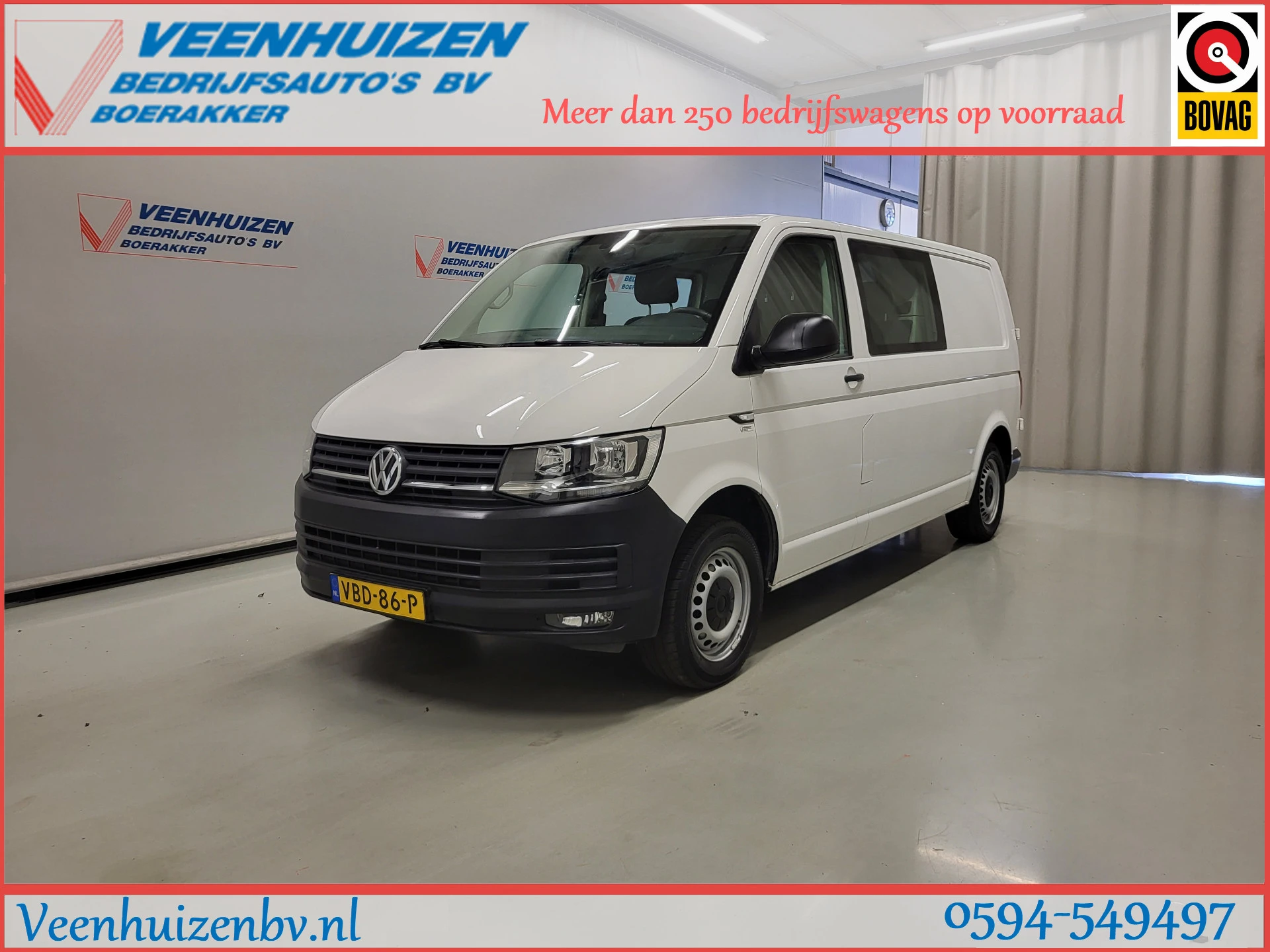 Volkswagen Transporter 2019 - 2.0TDI L2/H1 Dubbele Cabine Euro 6! image 1
