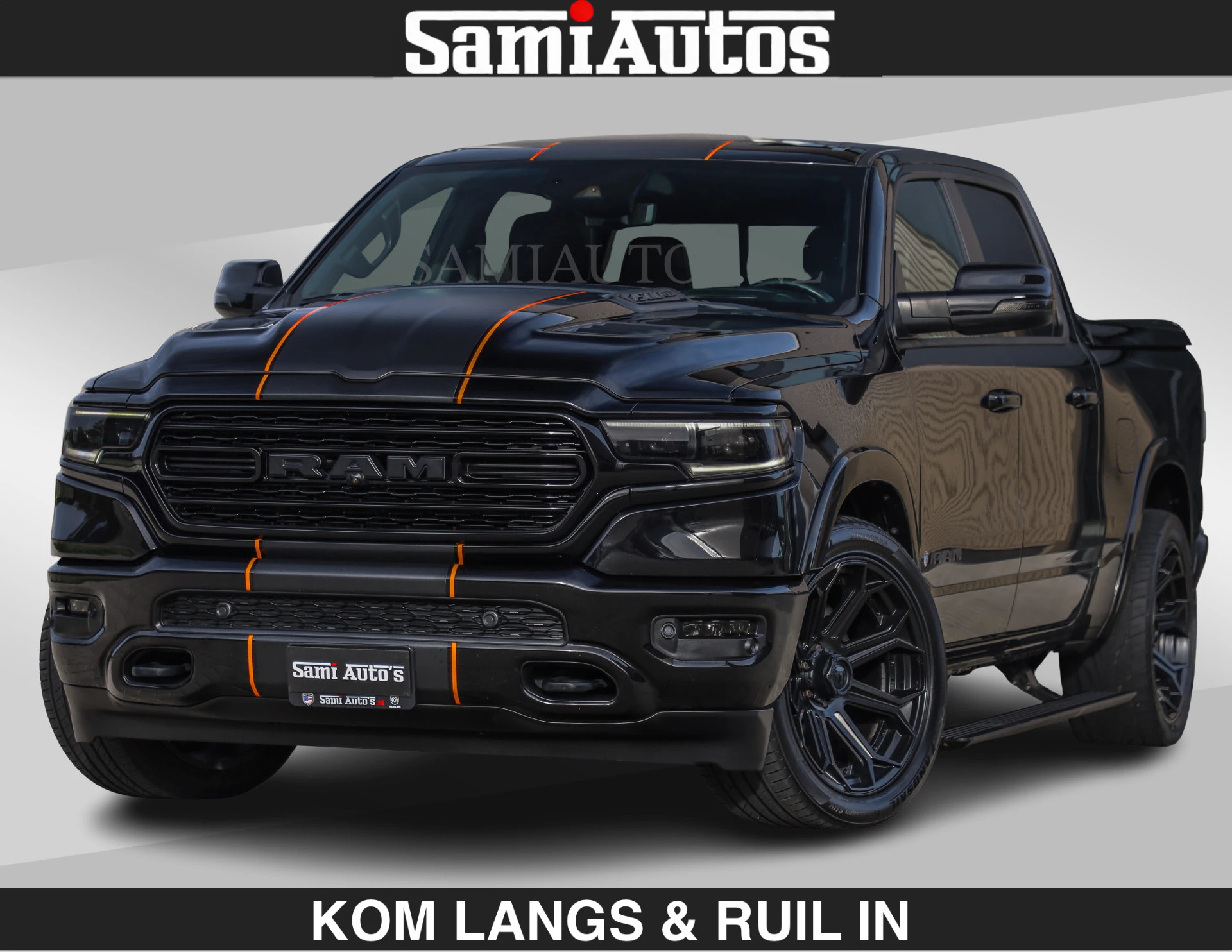 Dodge Ram Pick-Up 2023 - BEAST | LIMITED 5.7 V8 HEMI | HUD | STRIPING | BREDE WIELEN | BLACK ON BLACK | LUCHTVERING | BOM VOL | DC | zdjęcie 1