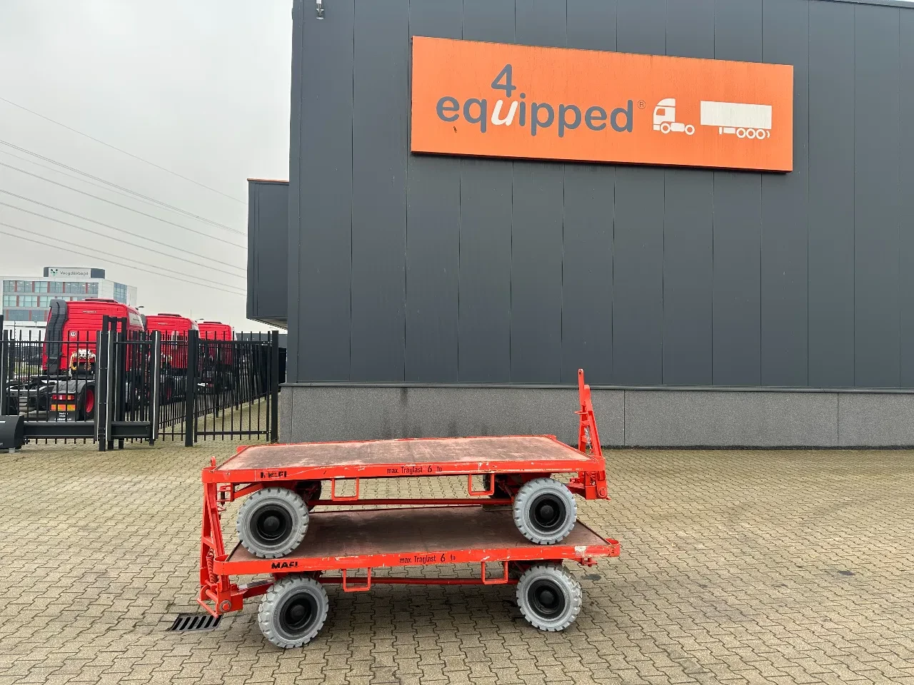 Mafi 2016 - stack of 2x double-steered and connectable heavy-duty trailers with 6000kg loading capacity, 9x available afbeelding 2