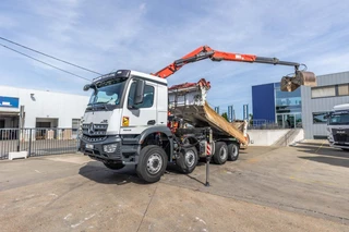 Mercedes-Benz 2017 - AROCS 3243 BB+BIBENNE+ BAE HYDR+FASSI 16T/m+2EXT afbeelding 1 miniatuur