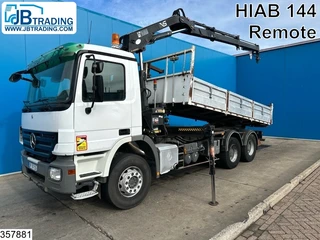 Mercedes-Benz Actros 2008 - 2636 6x4, Hiab, EPS, Remote, Steel te koop