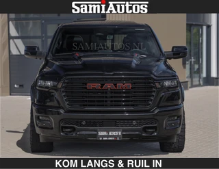 Dodge Ram Pick-Up 2024 - WIDE BODY | BLACK ON BLACK | PREMIUM EDITION | HUD | LUCHTVERING | PANO DAK | PASSAGIERS DISPLAY | BREDE WIELEN | afbeelding 2 miniatuur