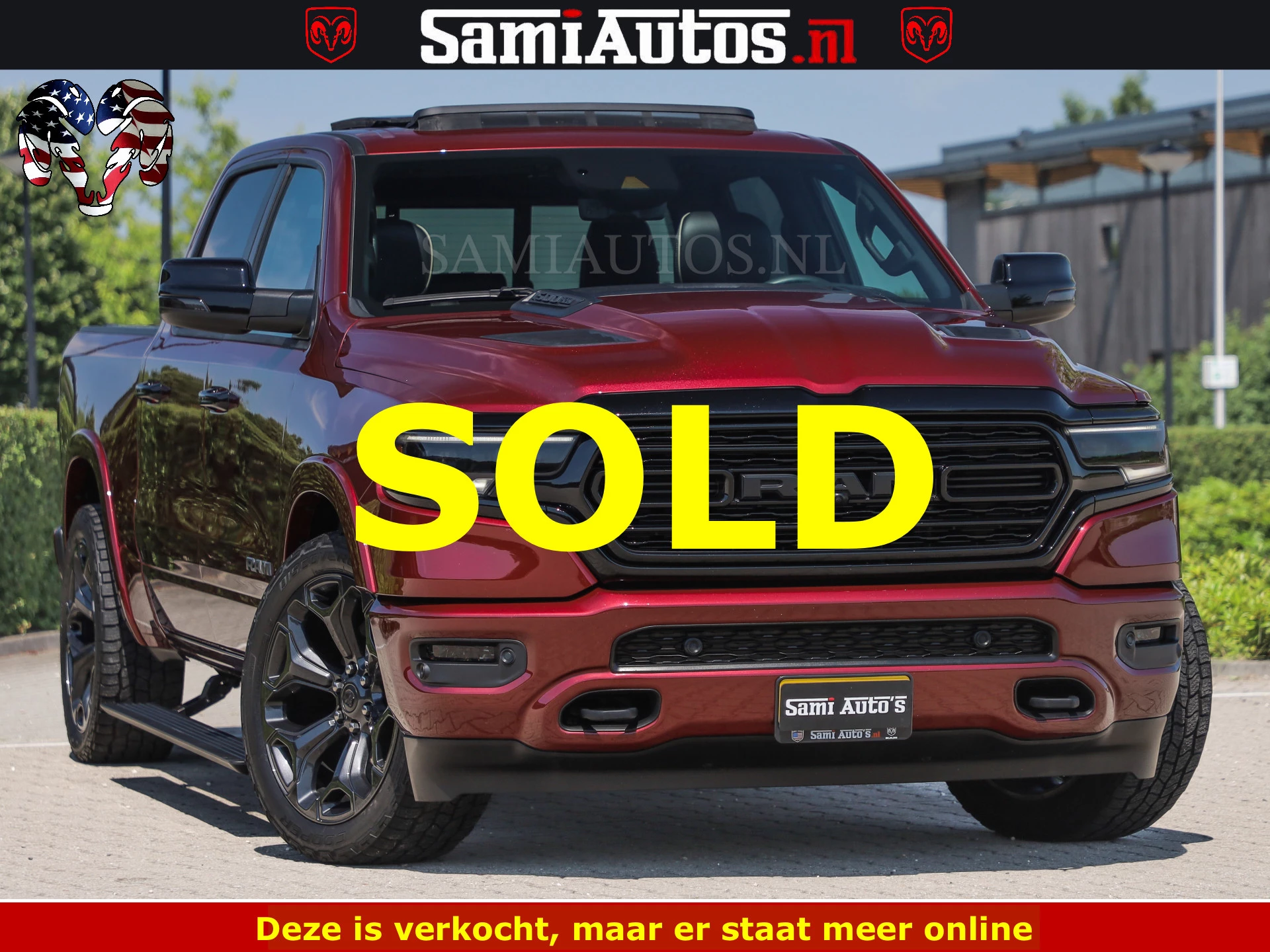 Dodge Ram Pick-Up 2024 - DELMONICO | LIMITED NIGHT 5.7 V8 | BOM VOL | HUD | LUCHTVERING | MEEST LUXE DUBBELE CABINE | 5 PERSOONS | obrázek 3