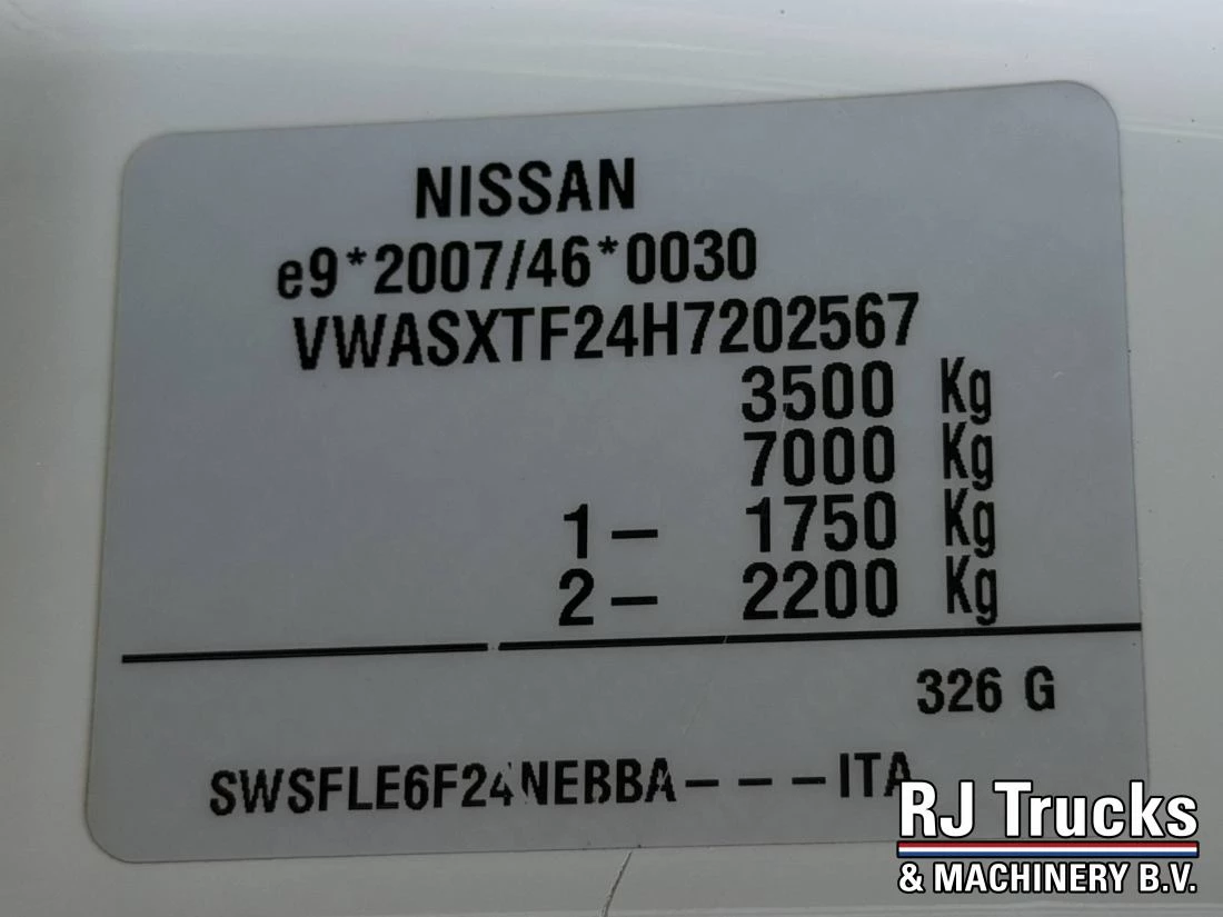 Nissan Cabstar 2017 - NT400 35.13 - Socage T318 | 18M | 10M Outreach | Euro 6 afbeelding 31