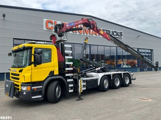 Scania P 2017 - 450 Euro 6 HMF 21 Tonmeter laadkraan te koop