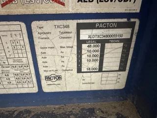Pacton N/A 2007 - TXC348 / 45FT HIGH CUBE / LIFTAXLE / DISCBRAKES / STEERING AXLE / ADR / NL-CHASSIS / APK+ADR: 09-2026 image 29