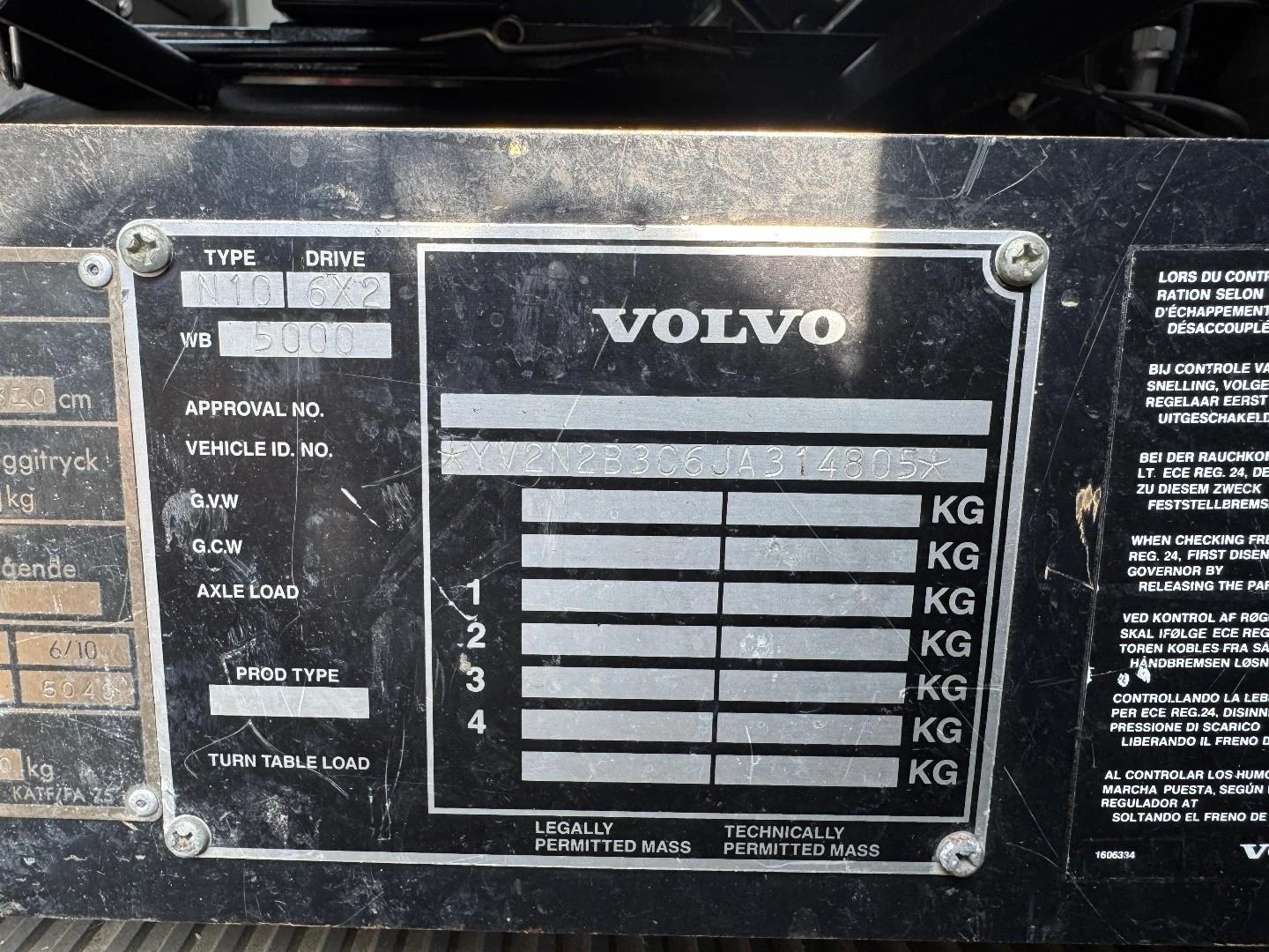 Volvo N10 1987 afbeelding 26