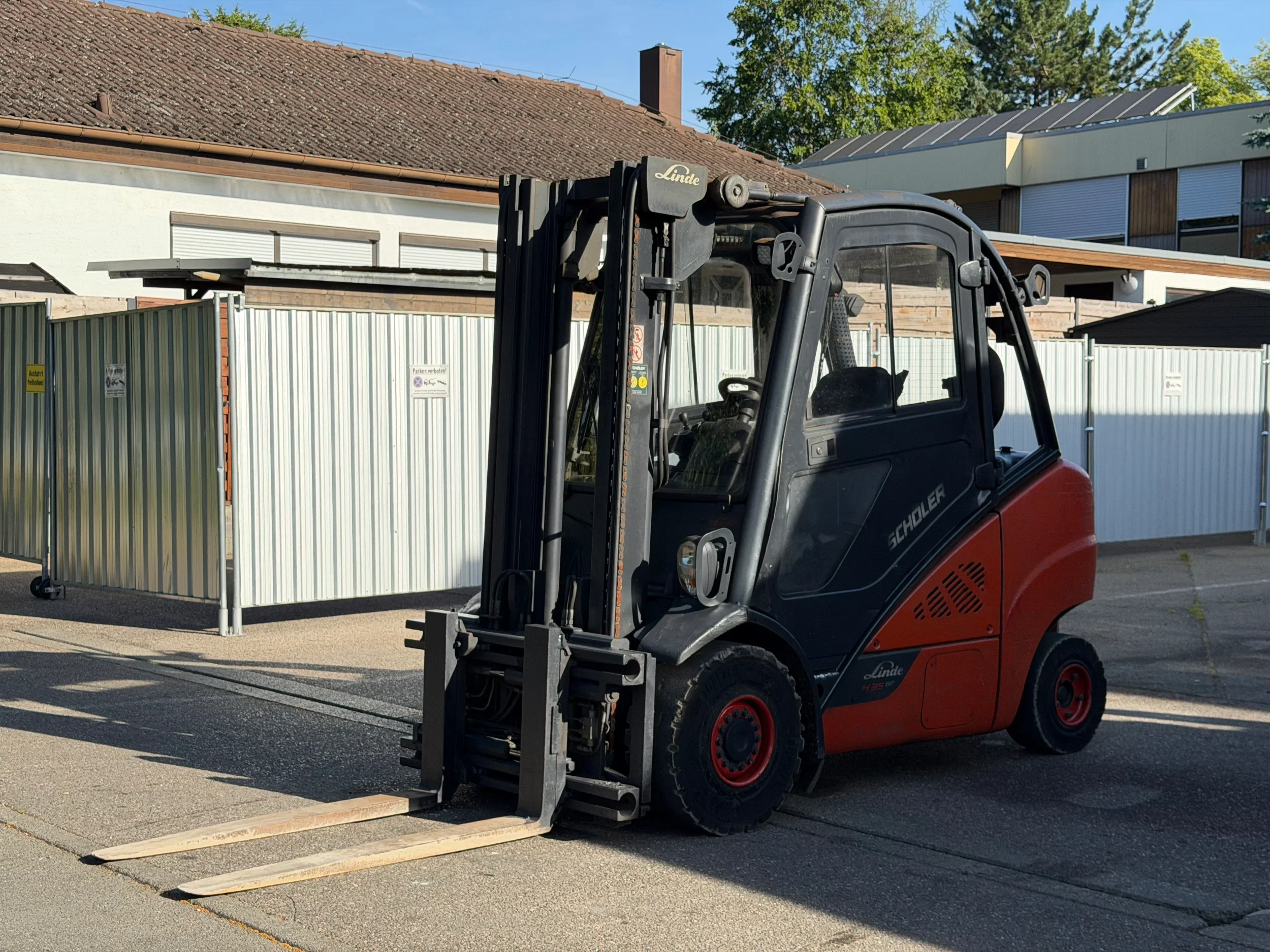 Linde H 35 D-02 EVO Diesel - Kabine, Duplex, Gabelverstellung afbeelding 1