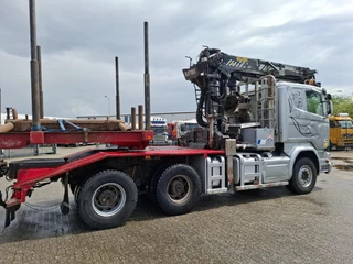 Scania R 2016 - R580 V8 / LOGGING TRUCK / 6X4 / RETARDER / 2XBIG AXLE / PALFINGER EPSILON S270L83 / 20METER / 431534 KM / DIEBOLT 3AXLE TRAILER / AUTOMATIC / EURO-6 / 2016 imagem 20