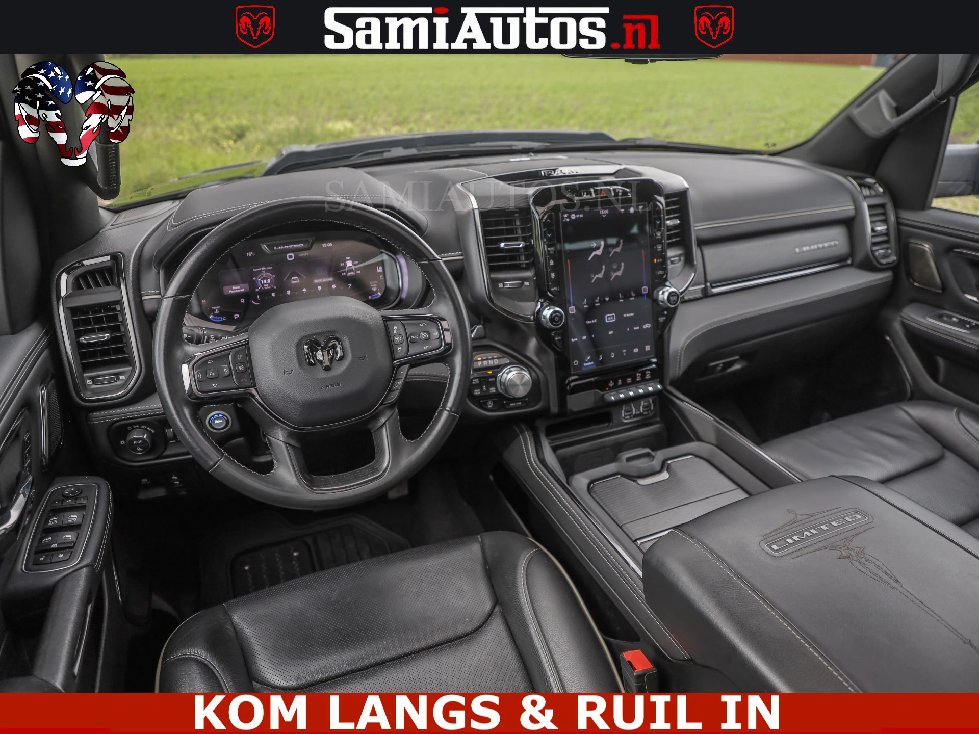 Dodge Ram Pick-Up 2024 - LIMITED HULK | 5.7 V8 402PK HEMI | RAM VOL | HUD | LUCHTVERING | PANO | MWK KLEP | DC | 5 PERS | afbeelding 55