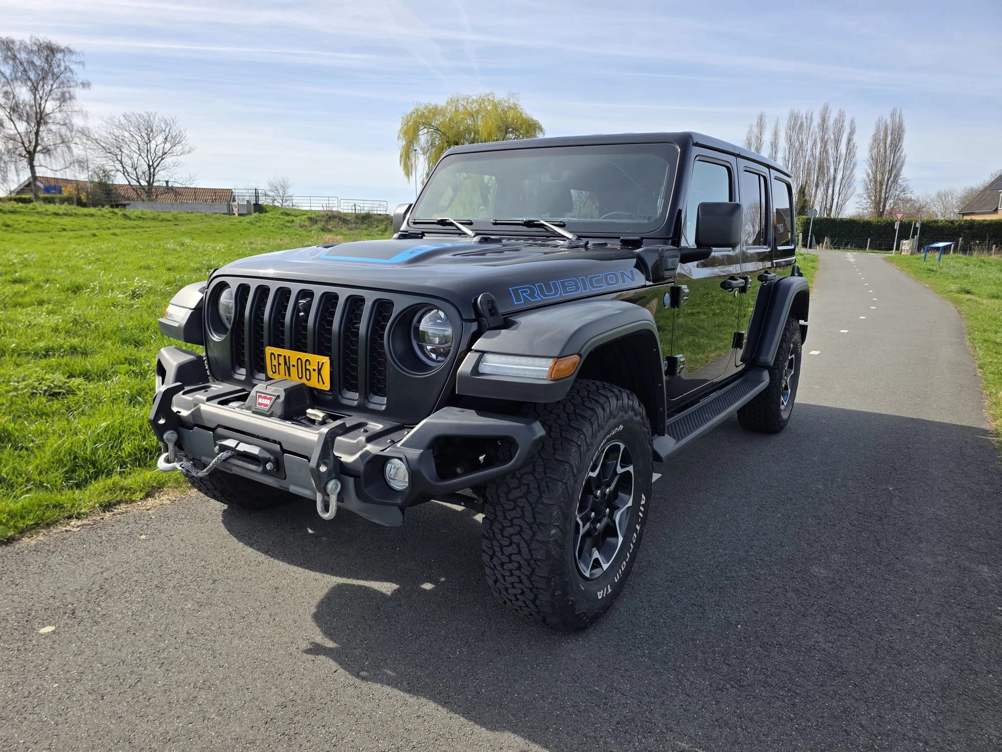 Jeep Wrangler 2022 - 4XE Rubicon - Cabrio/Hardtop - 4x4 - Hybride - 21.836 km - WARN - Alpine afbeelding 12