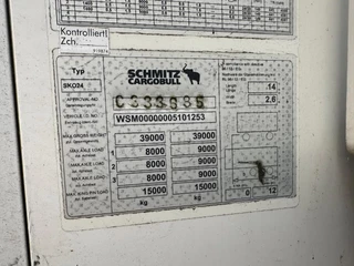 Schmitz Cargobull N/A 2012 - Schmitz Cargobull PRICES FROM €6950 TO €8950,- 40 X CARRIER 1850 MT D/E SAF AXELS image 9