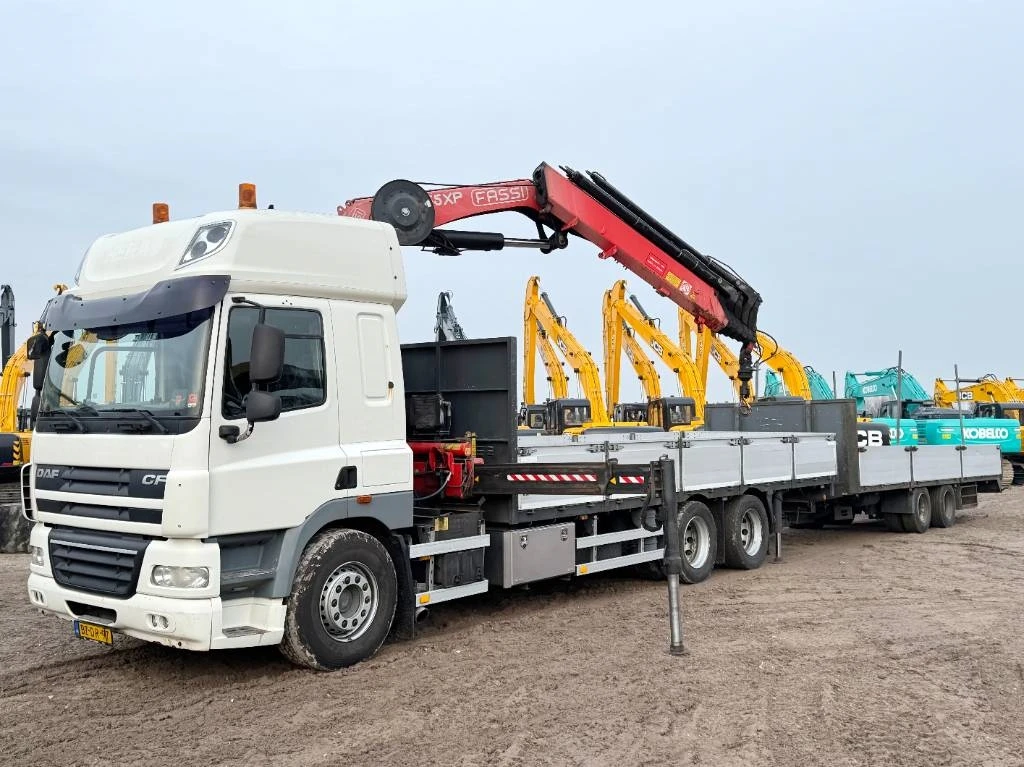 DAF 85 2011 - CF85.410 + 21m kran Fassi Crane 21ton/m + Trailer immagine 1