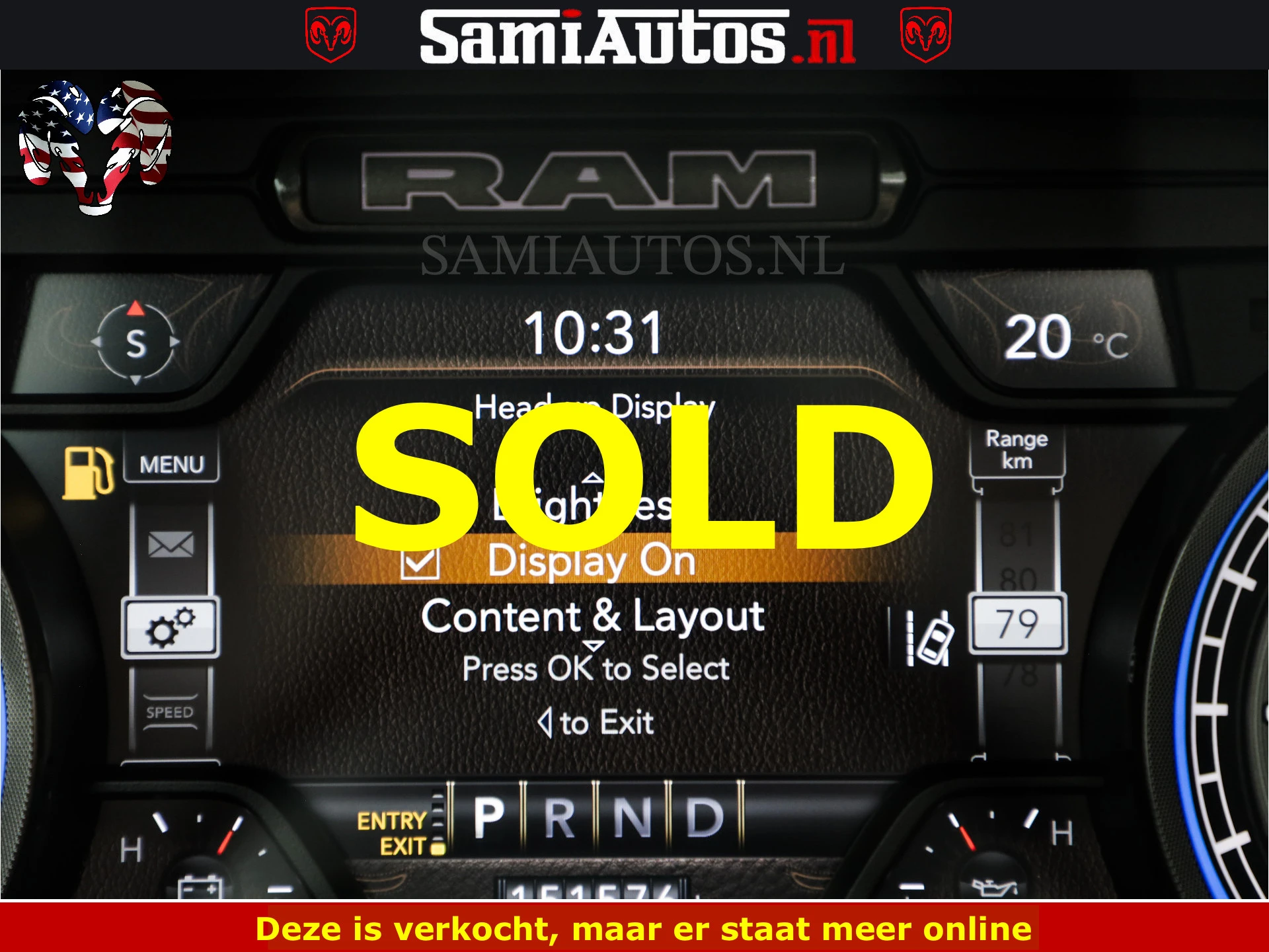 Dodge Ram 1500 2022 - LIMITED NIGHT | BOM VOL | HUD | MWK | LUCHTVERING | PANODAK | afbeelding 34