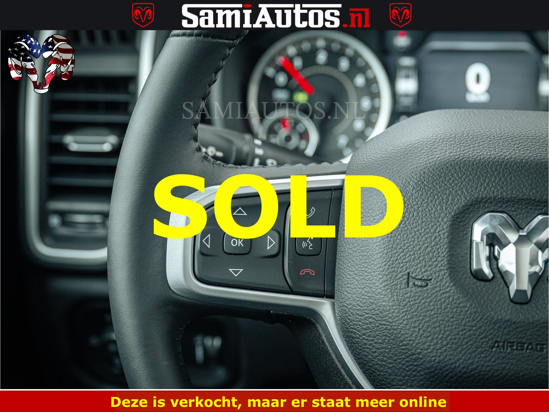 Dodge Ram Pick-Up 2024 - SPORT | 5.7 V8 4x4 HEMI | PANORAMA DAK | GROOTSCHERM 12 INCH | LPG | Diamond Black Pearl | obrázek 67
