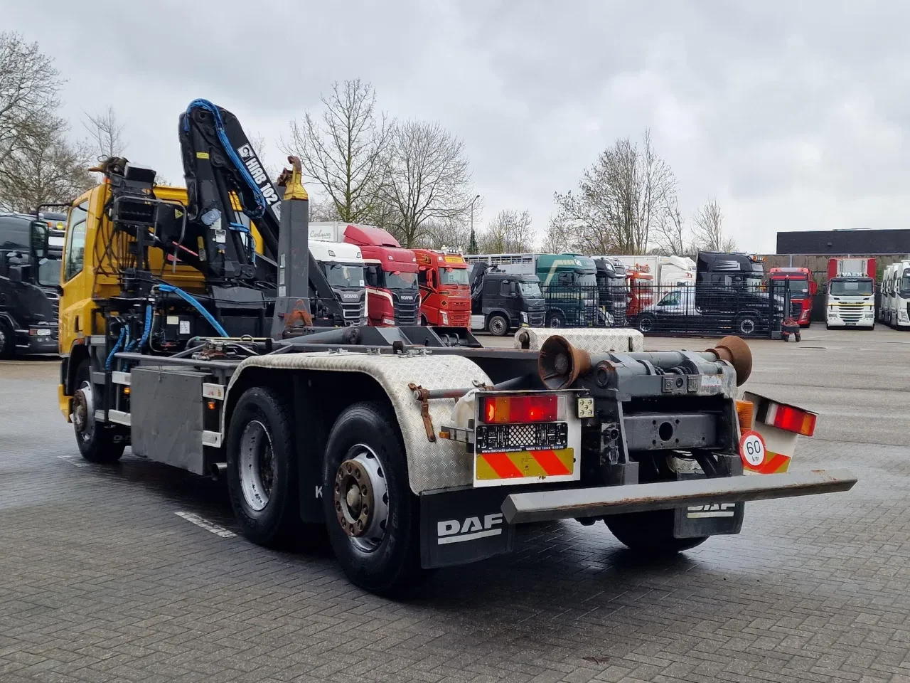 DAF CF 2002 - 250 6x2*4 - Hooklift - HIAB 102 Crane - Manual gearbox - Steering axle - Euro 3 afbeelding 30