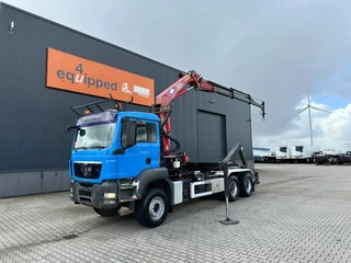 MAN TGS 2009 - 33.440 TGS 33.440 6x4 EURO-4 / HMF 1823 K3 Crane + ROTATOR / VDL HOOK (20.000kg) / FULL SPRING / MANUAL GEARBOX te koop