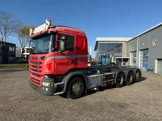 Scania R 2014 - R520 V8 / 8X4 / RETARDER / SAWO 28 TON CABLE SYSTEM / LIFT+LENKACHSE / NAVI / FRIDGE / FULL-AIR / AUTOMATIC / EURO-6 / 2014 afbeelding 2 miniatuur