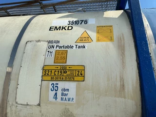 UBH INTERNATIONAL N/A - 34.580L / 1-comp. / 4 BAFFLES / 20FT swapbody / T7 / EMKD / T11 / EMKD / ADR 5Y + CSC-inspection: 06/2028 immagine 13