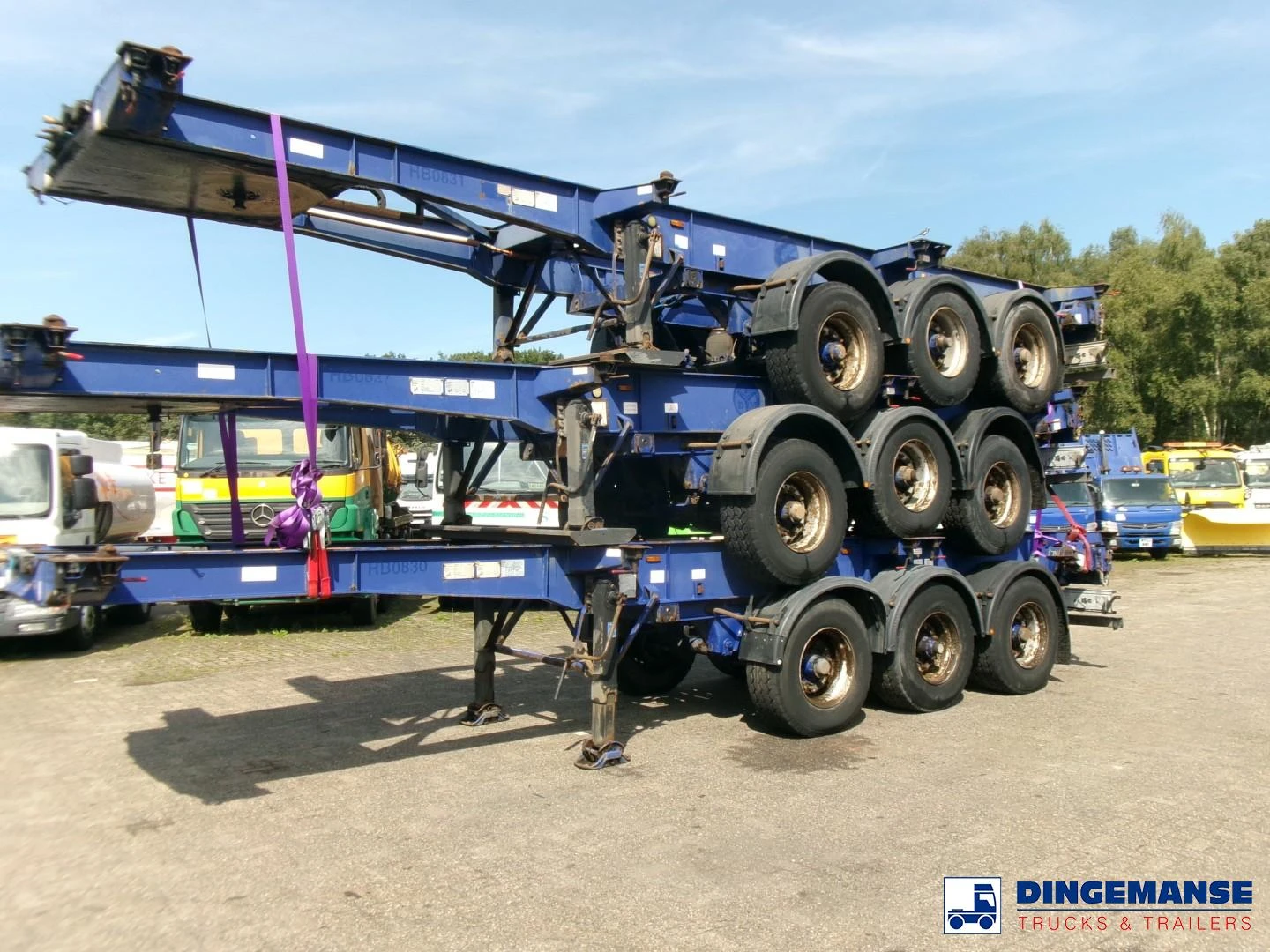 Montracon Stack - 3 x container chassis 20-30-40-45 ft 2008 imagen 1