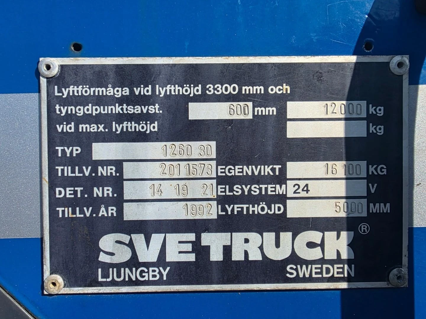 Svetruck 1260 30 1992 afbeelding 9