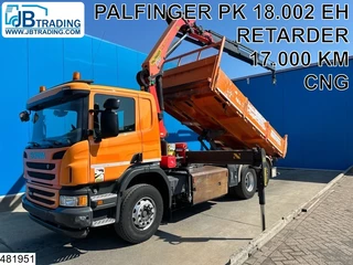 Scania P 2017 - 340 EURO 6, CNG, 6x2, Retarder, Palfinger, Remote te koop