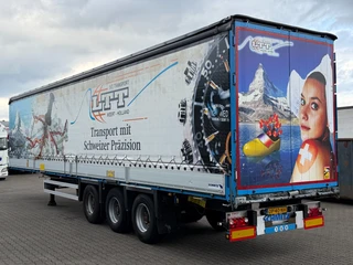 Schmitz Cargobull 2017 - Schuifzeil met Borden / SAF-Axle / Huckepack / Code XL / Apk! afbeelding 2 miniatuur
