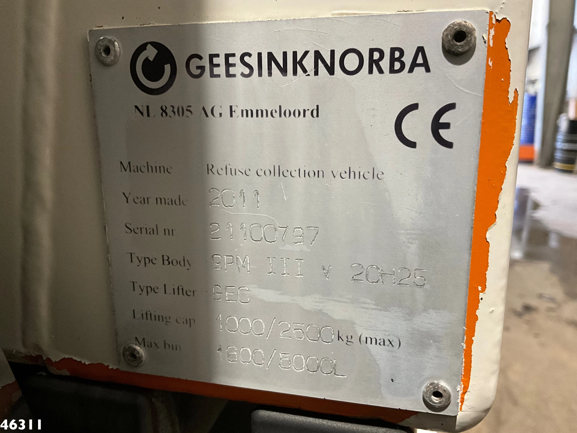 DAF FAG 75 CF 250 Geesink 20m³ 2012 zdjęcie 22