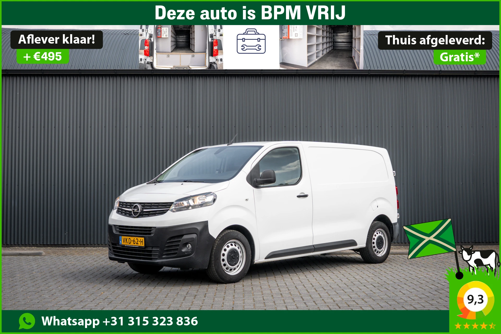 Opel Vivaro 2021 - 1.5 L2H1 | 3-Zits | 1e Eigenaar | Cruise | Airco afbeelding 1