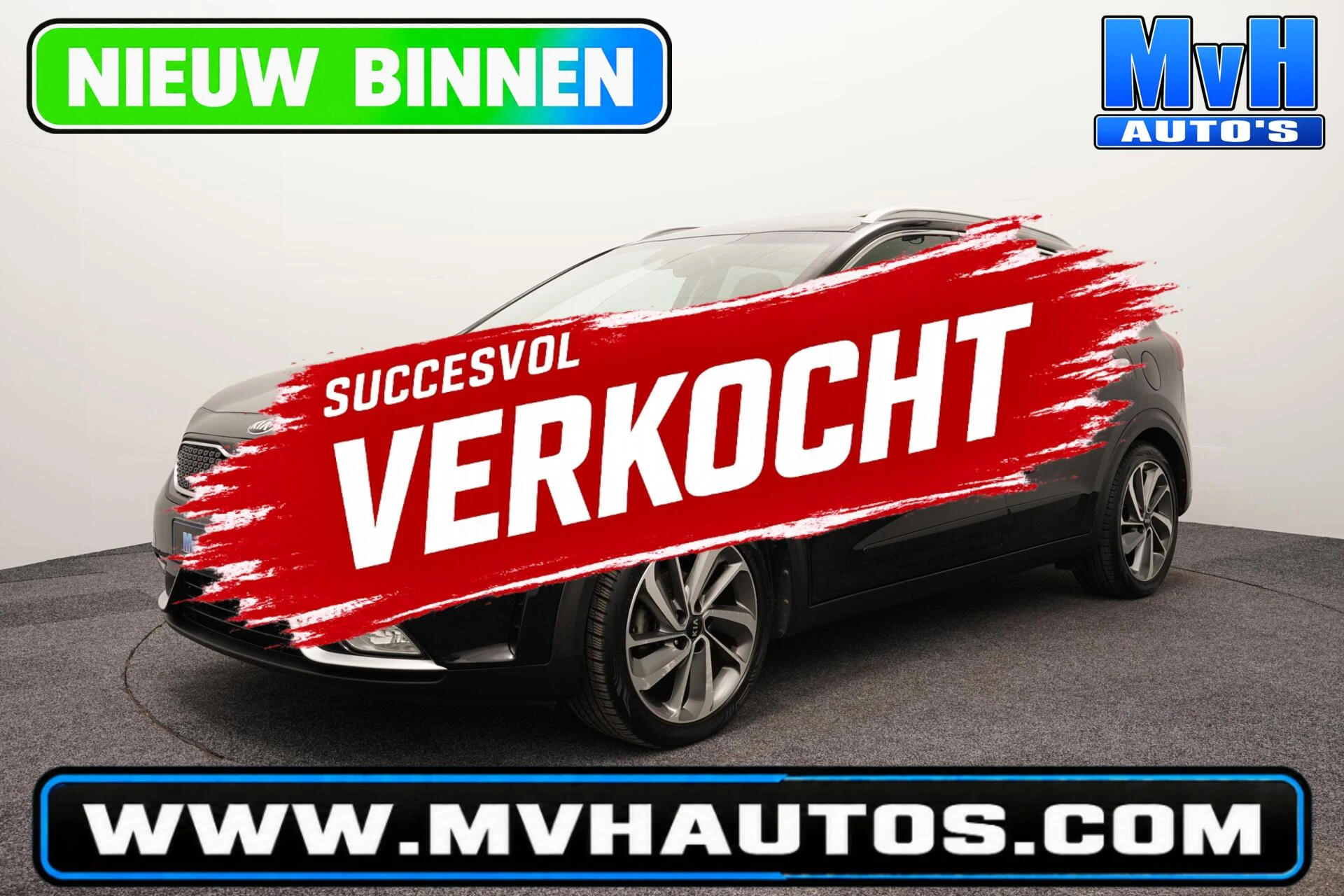 Kia Niro 2018 - 1.6 GDi Hybrid Edition|CAM|STUUR/STOEL.VERW|TREKHAAK afbeelding 1