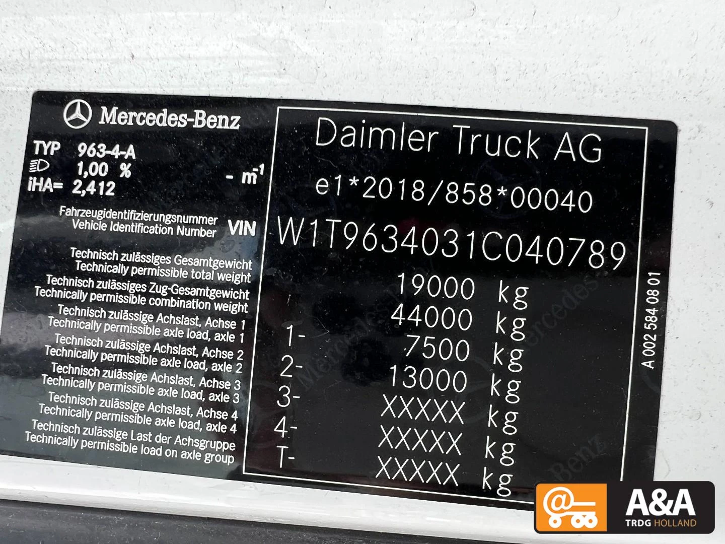 Mercedes-Benz Actros 2022 - 1845 LS afbeelding 3