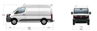 Renault Master 2026 - Red Edition L2H2 E-TECH 87kWh / Betimmering / Trekhaak obrazek 2