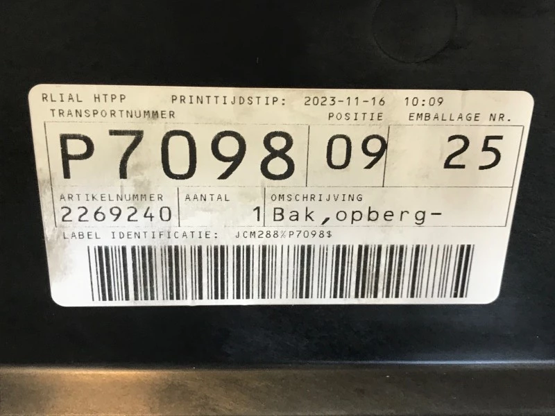 DAF 2023 - 2269240 OPBERGBAK (ALS NIEUW) obrázek 3