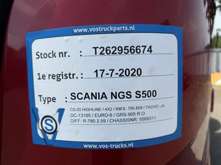 Scania S 2020 - NGS S500 / ENGINE RUNNING / RETARDER / DOUBLE TANK / 795859 KM / LWDS / AUTOMATIC / EURO 6-d / 2020 obrazek 22
