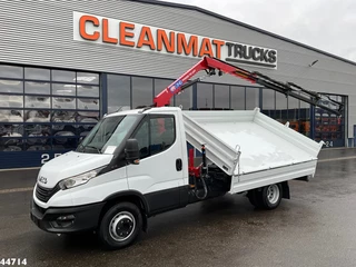 Iveco Daily 2024 - 72C18 HMF laadkraan 3,4 Tonmeter laadkraan + Meiller 3-zijdige kipper New & Unused!! obrazek 2
