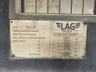 LAG N/A 2001 - 0-03-40 NL TRAILER TUV DEC 2026 obrazek 18