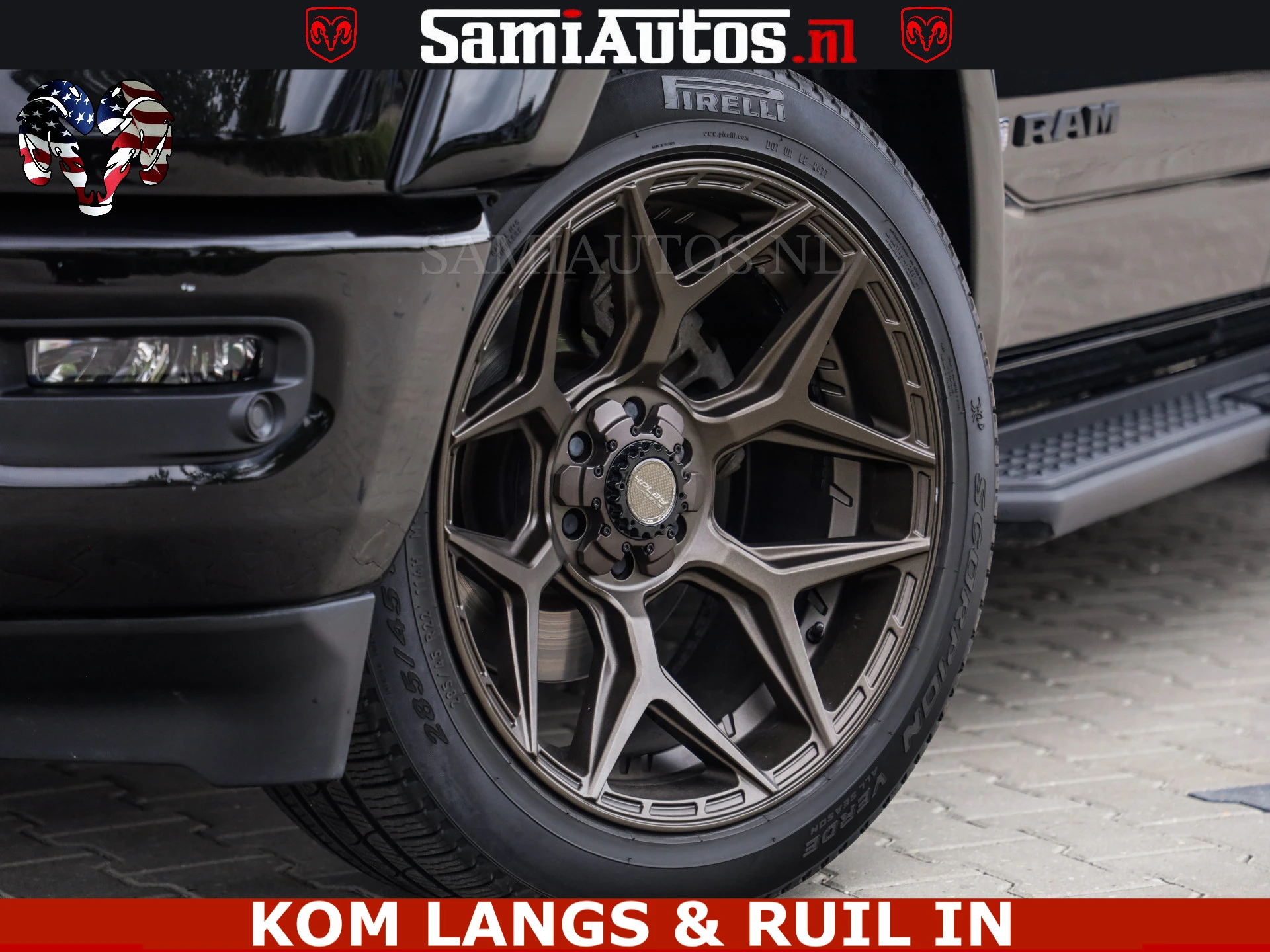 Dodge Ram Pick-Up 2023 - DE DONDER | 5.7 V8 HEMI | BRONZE BREDE WIELEN | WIDE BODY | OPEN UITLAAT KLEP | ZEER DIK | image 44