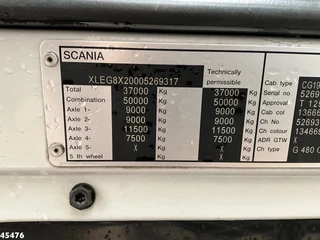 Scania G 2011 - 480 HMF 85 Tonmeter laadkraan + Fly-Jib bild 32