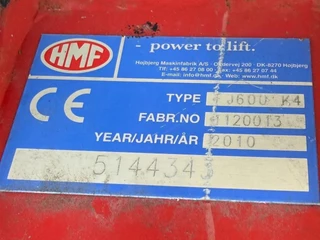 HMF FJ900K4 FLY JIB 2010 - N/A afbeelding 10