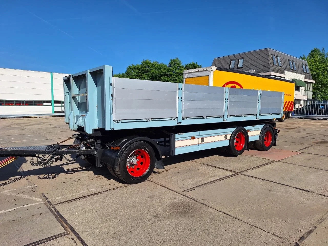 Lako 2012 - 3 asser plattebak | aluminium schotten | 30 ton | bpw afbeelding 1