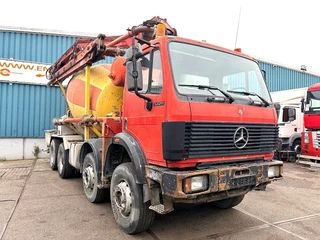 Mercedes-Benz SK 1991 - 3229B V8 MIXER + 21 METER PUTZMEISTER CONCRETE PUMP (ZF16 MANUAL GEARBOX / FULL STEEL SUSPENSION / REDUCTION AXLES / ETC.) afbeelding 2 miniatuur