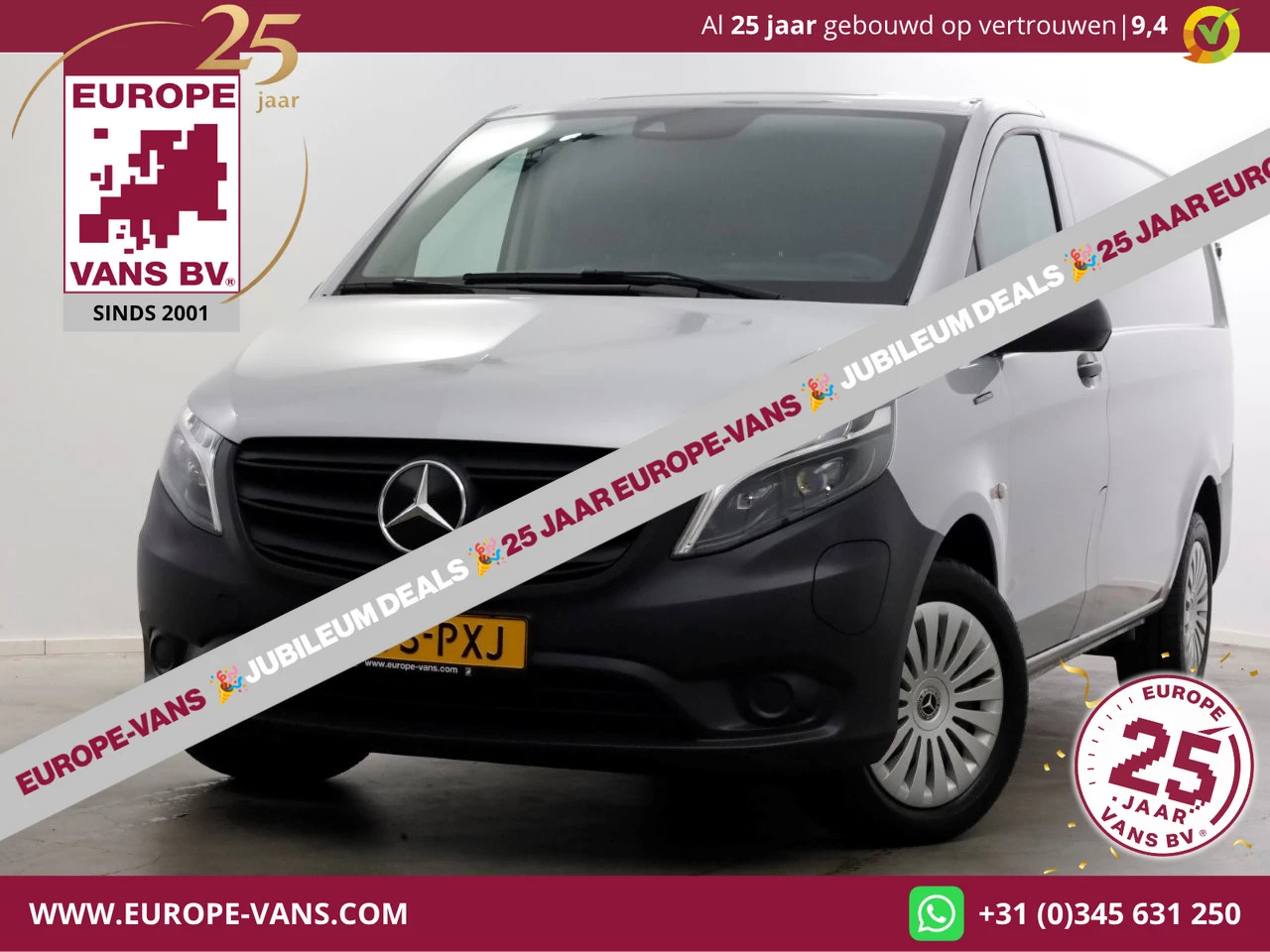 Mercedes-Benz eVito 2024 - 112 Lang 66 kWh Snellader WLTP 261km SOH 97% LED/Camera 08-2024 immagine 1