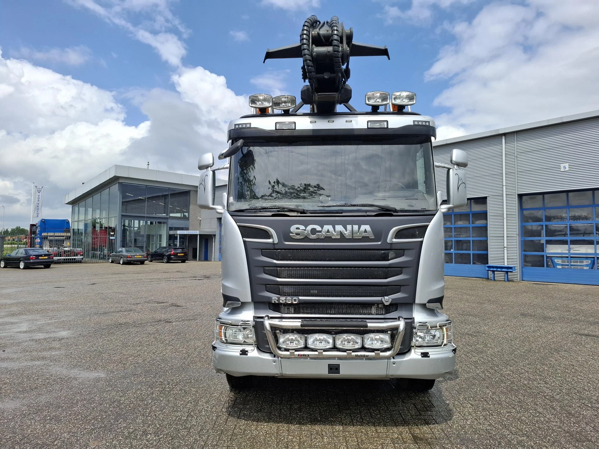 Scania R 2016 - R580 V8 / LOGGING TRUCK / 6X4 / RETARDER / 2XBIG AXLE / PALFINGER EPSILON S270L83 / 20METER / 431534 KM / DIEBOLT 3AXLE TRAILER / AUTOMATIC / EURO-6 / 2016 afbeelding 16