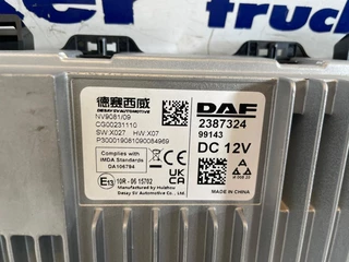 DAF N/A - 2387324 / 2324328 IVI DISPLAY (ALS NIEUW MET TRANSPORT SCHADE) image 3