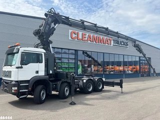 MAN TGA 2003 - 41.363 8x4 Manual Full steel Hiab 80 Tonmeter laadkraan + Fly-Jib te koop