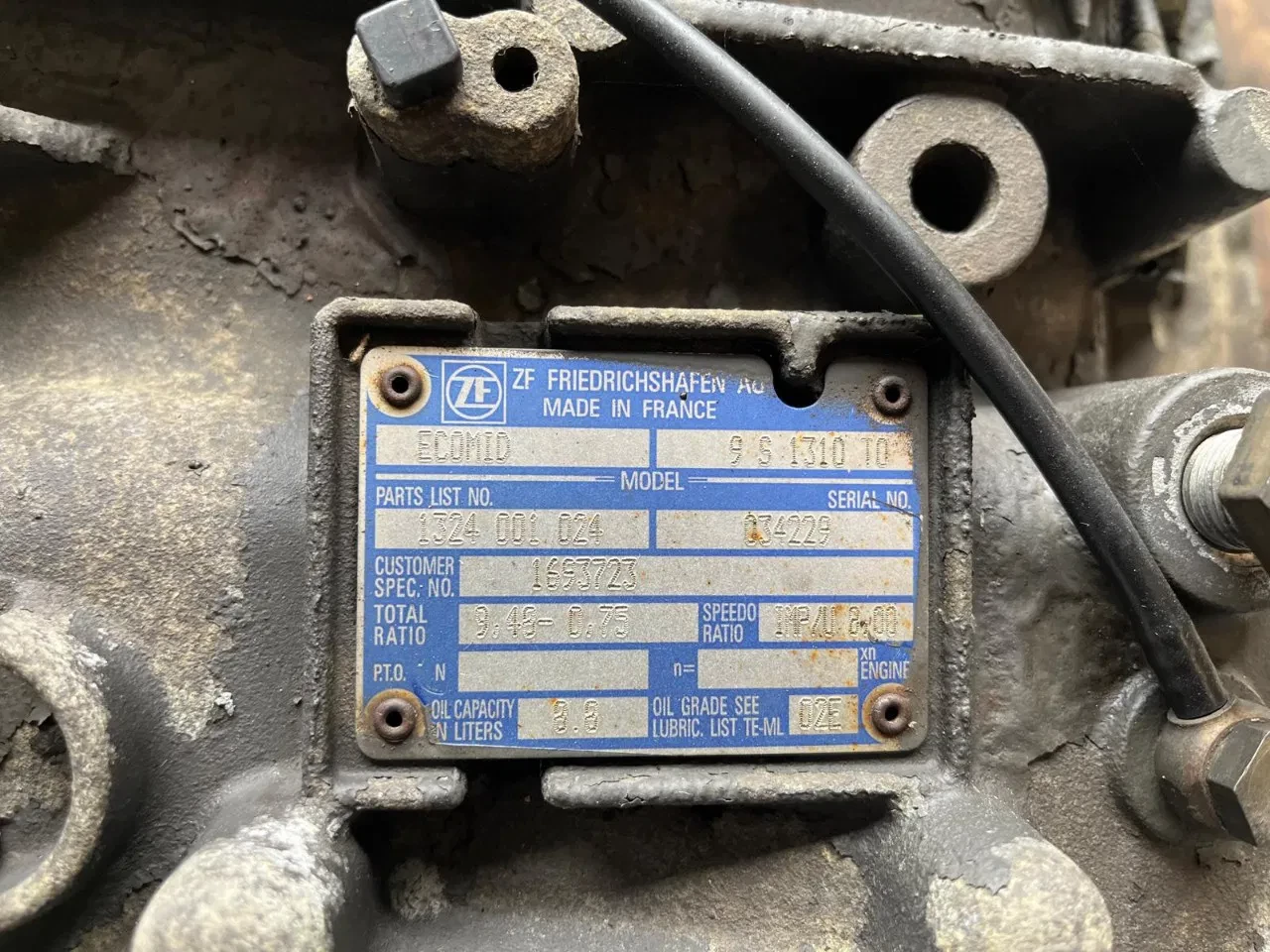 DAF - versnellingsbak 9S1310 TO 9.48-0.75 zdjęcie 5
