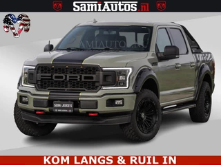 Dodge Ram Pick-Up 2018 - FORD F150 5.0 V8 4X4 | MAT OLIVE GREEN | BIJTELLING VRIJ | ZEER DIK | CAMERA | 3500KG | PANORAMA | LEDER | GO RHINO ROLLBAR | immagine 1