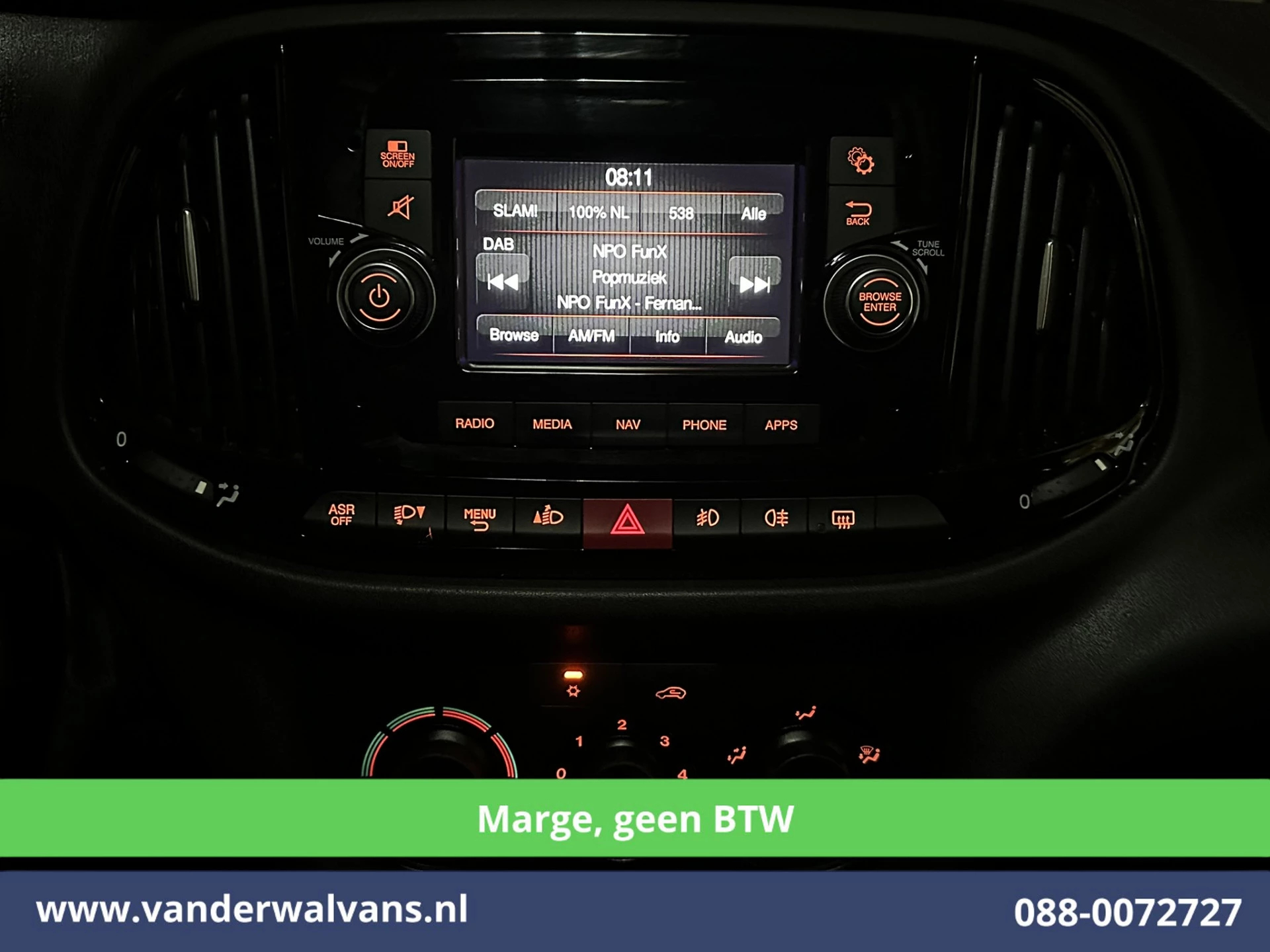 Fiat Doblò 2018 - Cargo 1.6 MJ**MARGE, Geen BTW** 105pk L2H1 Maxi SX Euro6 Airco | Navigatie | Lichtmetalen Velgen Bild 16