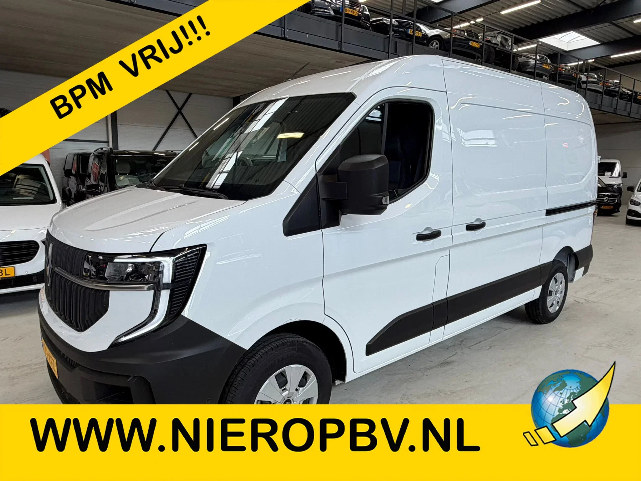Renault Master 2024 - l2h2 150pk l+r schuifdeur airco navi nieuw ongebruikt bpm vrij afbeelding 1